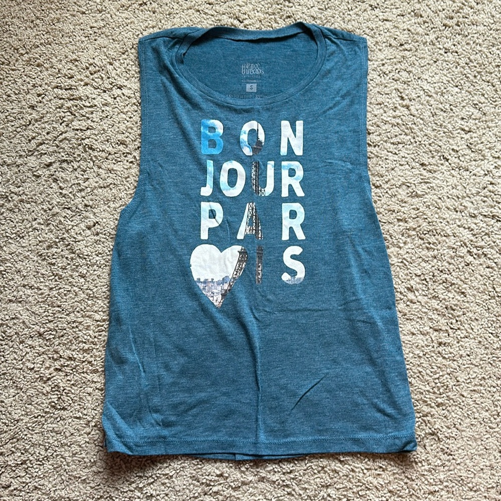 Raw Threads Athletics Bonjour Paris Muscle Tank